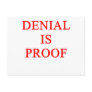 DENIAL is proof Postcard