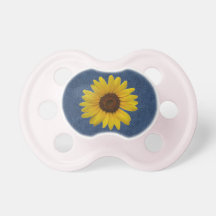 Denim Daisy Pacifier