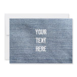 Denim invitations