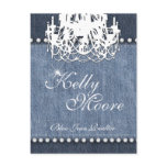 Denim 'n Diamonds Chandelier Blue Jean postcards