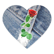 denim rose sticker