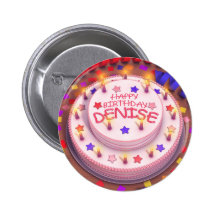 Denise's Birthday Cake Button