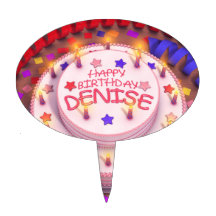 Denise's Birthday Cake Cake Picks