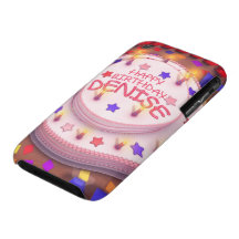 Denise's Birthday Cake Case-Mate iPhone 3 Cases