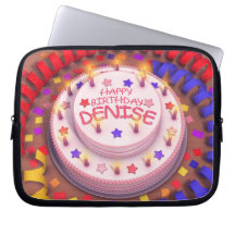 Denise's Birthday Cake Computer Sleeve
