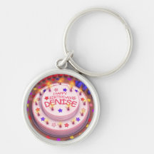 Denise's Birthday Cake Keychain