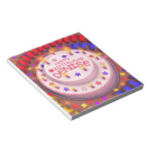 Denise's Birthday Cake Notepad