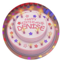 Denise's Birthday Cake Plate
