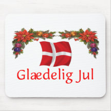 Denmark Christmas Mouse Pad