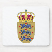 Denmark- Coat of Arms Mouse Pads