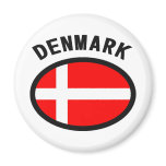 Denmark Flag Cool Design! Refrigerator Magnets