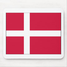 Denmark Flag Design Mousepad