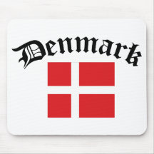 Denmark Flag Mousepad