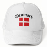 Denmark Flag w/Inscription hats