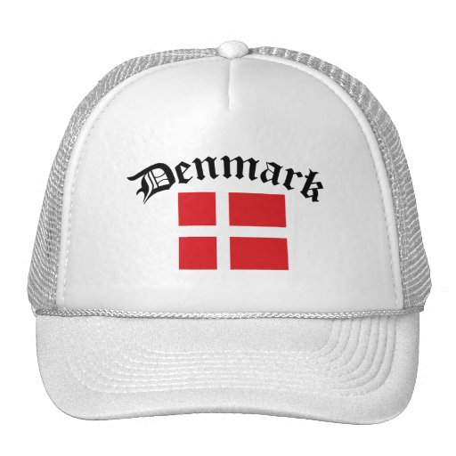 Denmark Flag w/Inscription Hat