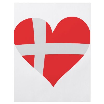 Denmark heart icon personalized flyer by TomaniacLines