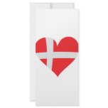 Denmark heart icon rack cards