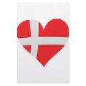 Denmark heart icon stationery