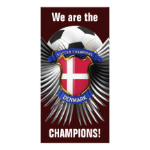 Denmark Soccer Champions Picture Card