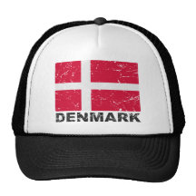 Denmark Vintage Flag Hats
