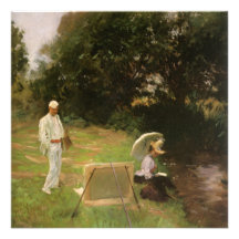 Dennis Miller Bunker Painting at Calcot by Sargent Personalised Invites