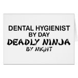 Dental Hygienist Deadly Ninja cards