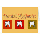 Dental Hygienist Gifts, 3 Teeth Design cards