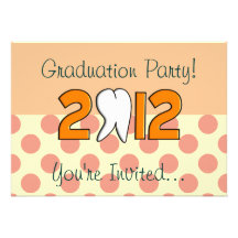 Dental Hygienist Graduation Party Invitations 2012