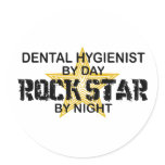 Dental Hygienist Rock Star stickers