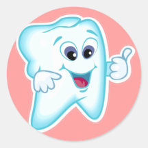 Dental Hygienist Round Stickers
