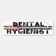 Dental Hygienist with TEETH! Bumper Sticker