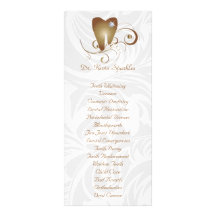 Dental Service Menu Brochure Gold Diamond Tooth Personalised Rack Card