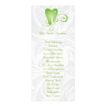 Dental Service Menu Brochure Lime Diamond Tooth Full Colour Rack Card