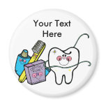 Dental Stuff for Dentist Day March 6th Fridge Magnet