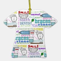 Dental Terms Subway Art Ornament