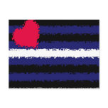 Dented Leather Pride Flag postcards