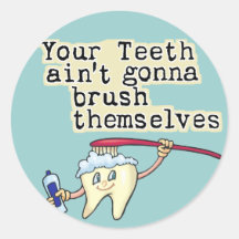 Dentist and Dental Hygienist Humour Stickers
