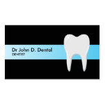 Dentist dental business card with tooth