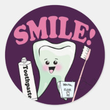 Dentist Dental Hygienist Round Sticker