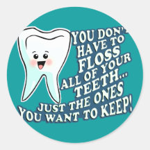 Dentist Dental Hygienist Round Stickers