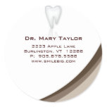 Dentist Dental Molar Tooth Sticker Beige curve