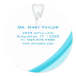 Dentist Dental Molar Tooth Sticker Turquoise curve