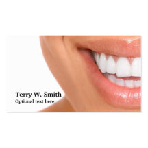 Dentist Half Smile Business Cards
