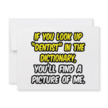 Dentist In Dictionary...My Picture Custom Announcements