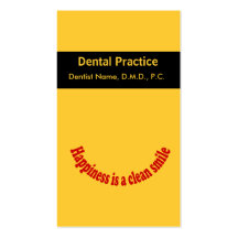 Dentist Oral Care Appointment Card Business Cards