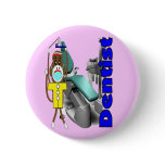 Dentist Sock Monkey--Adorable buttons