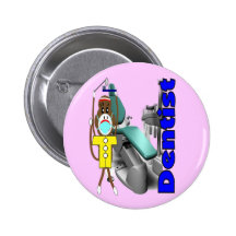 Dentist Sock Monkey--Adorable Pin