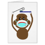 Dentist Sock Monkey Shirts and Gifts--Adorable Card