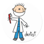 Dentist Stick Figure Sticker