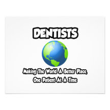 Dentists...Making the World a Better Place Personalised Invitation